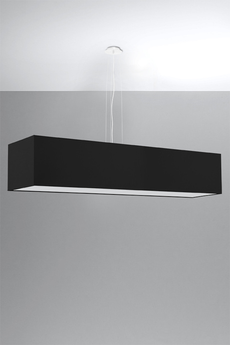 Lustre SANTA 120 noir + 5x ampoule LED E27 4000K Froid 7.5W 650lm