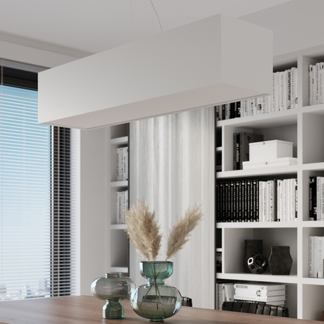 Lustre SANTA 120 blanc + 5x ampoule LED E27 4000K Froid 7.5W 650lm