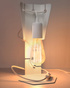 Lampe de bureau ARBY blanc + 1x ampoule LED E27 4000K Froid 7.5W 650lm