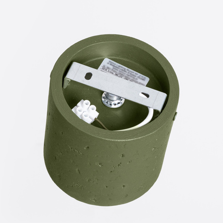 Plafonnier ORBIS béton vert olive