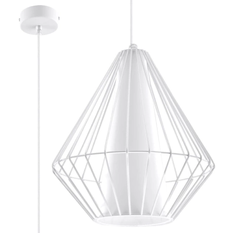 Lampe suspendue DEMI blanc