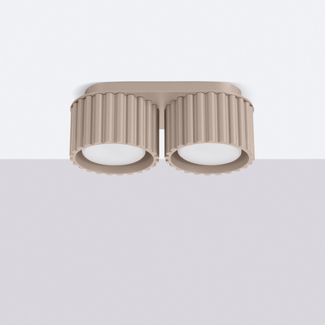Plafonnier AURA 2 taupe Gx53