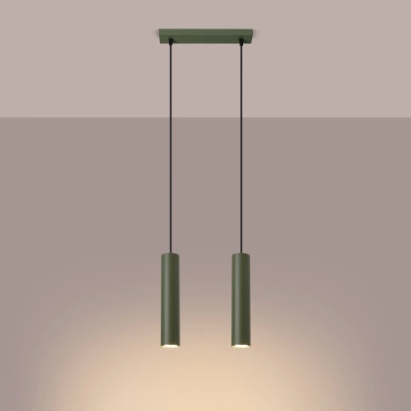 Lampe pendante LAGOS 2 vert olive