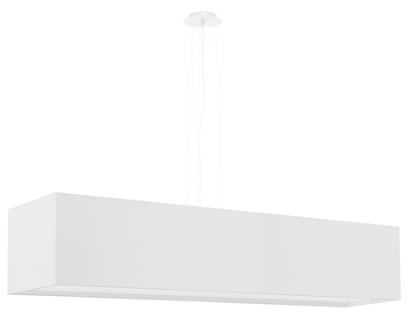 Lustre SANTA 120 blanc + 5x ampoule LED E27 4000K Froid 7.5W 650lm