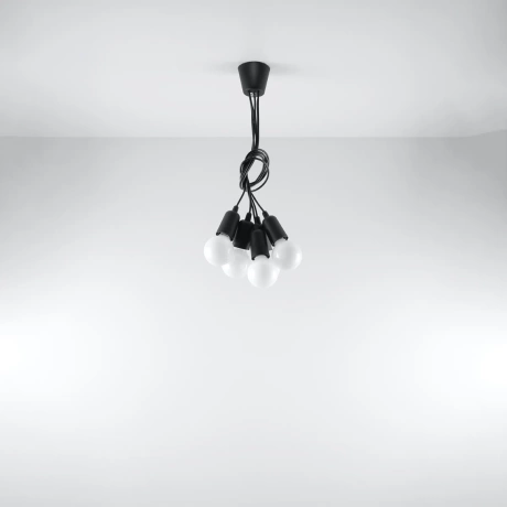 Lampe pendante DIEGO 5 noir