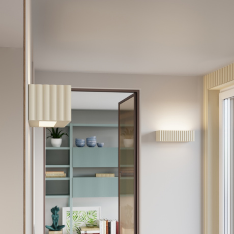 Applique en céramique RIGATA beige