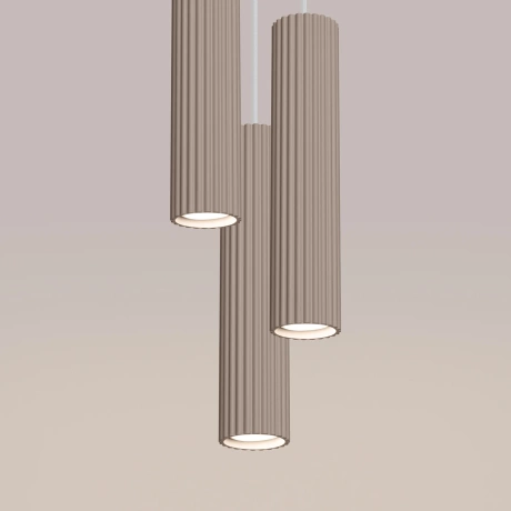 Lampe suspendue KARBON 3P taupe