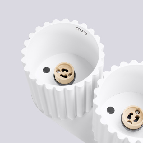 Plafonnier AURA 2 blanc GU10