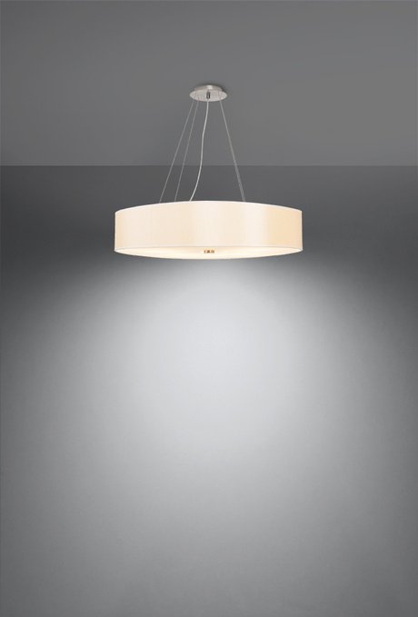 Lustre SKALA 60 blanc + 5x ampoule LED E27 4000K Froid 7.5W 650lm