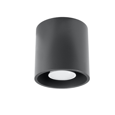 Plafond ORBIS 1 anthracite + 1x ampoule LED GU-10 4000K Froid 7W 630lm