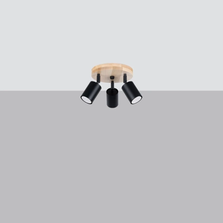 Plafonnier VERDO 3P noir