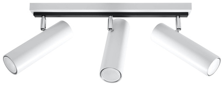 Plafond DIREZIONE 3 blanc + 3x ampoule LED GU-10 3000K Warm 7W 620lm