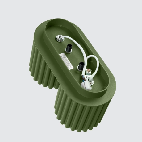 Plafonnier AURA 2 vert olive GU10