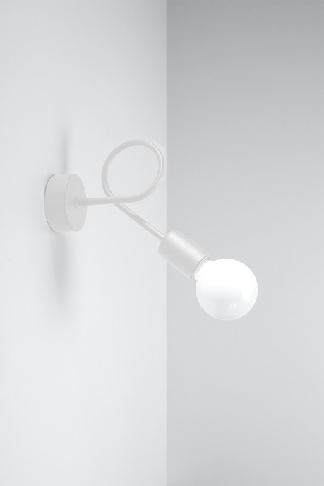 Applique SUPEŁ blanc + 1x ampoule LED E27 3000K Warm 7,5W 620lm