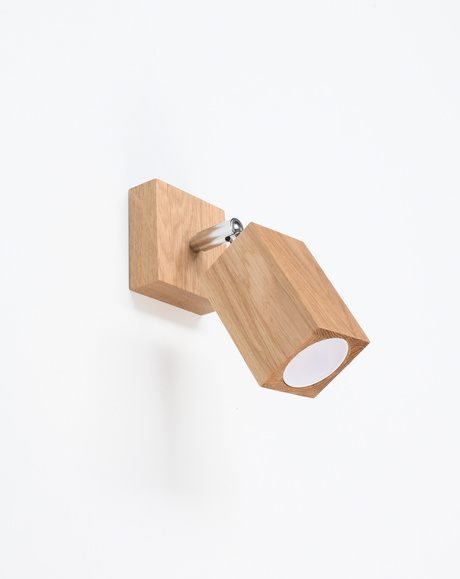 Applique KEKE oak + 1x ampoule LED GU-10 4000K Cold 7W 630lm