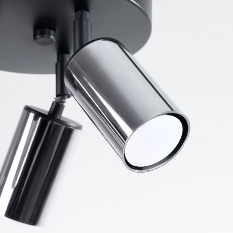 Plafonnier WINX 3P noir/chrome