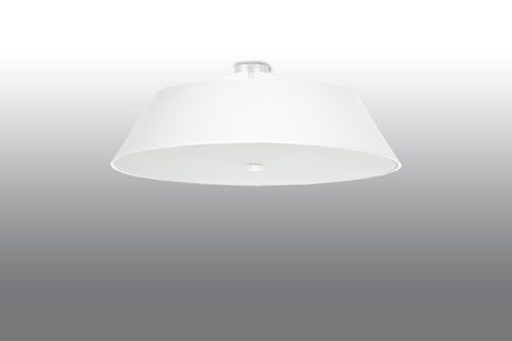 Plafond VEGA 70 blanc + 5x ampoule LED E27 3000K Warm 7.5W 620lm