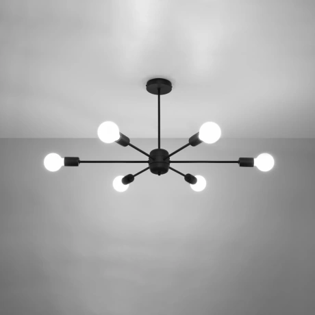 Lustre LANGO 6 noir