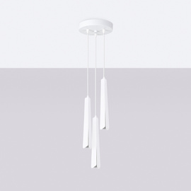 Lampe suspendue PRYSM 3P blanc