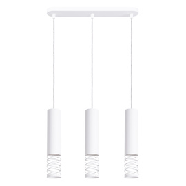 Lampe suspendue LAMI 3L blanc