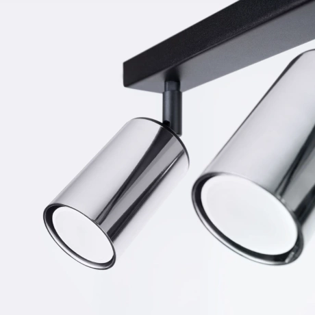 Plafonnier WINX 3 noir/chrome