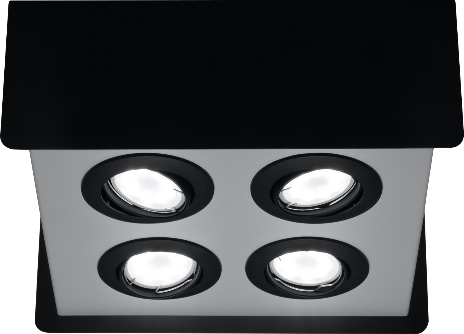 Plafond STEREO 4 blanc/noir