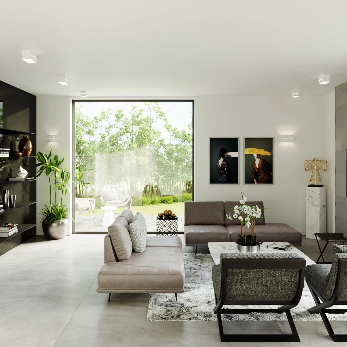 Plafonnier LOBO 2 blanc