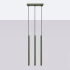 Lampe pendante PASTELO 3 vert olive