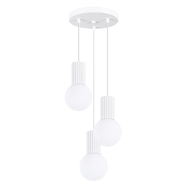 Lampe suspendue HALO 3P blanc
