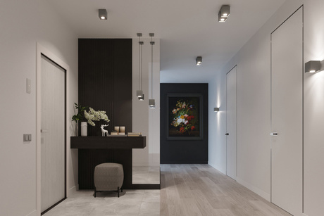 Plafond QUAD 2 gris + 2x ampoule LED GU-10 3000K Warm 7W 620lm