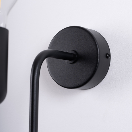 Applique VECTOR noir + 1X ampoule LED E27 3000K 7W 760lm