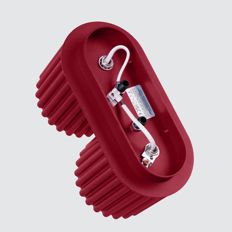 Plafonnier AURA 2 bordeaux GU10