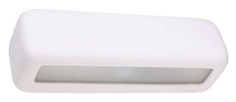 Applique en céramique SUBANI blanc + 1x ampoule LED E27 4000K Froid 7.5W 650lm