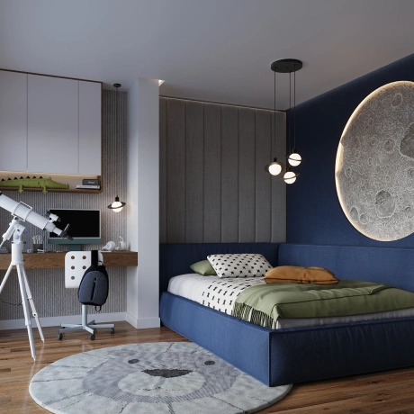 Lampe suspendue HYPERION 3P noir