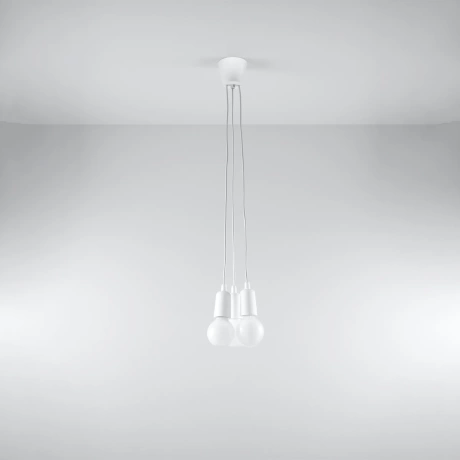 Lampe suspendue DIEGO 3 blanc