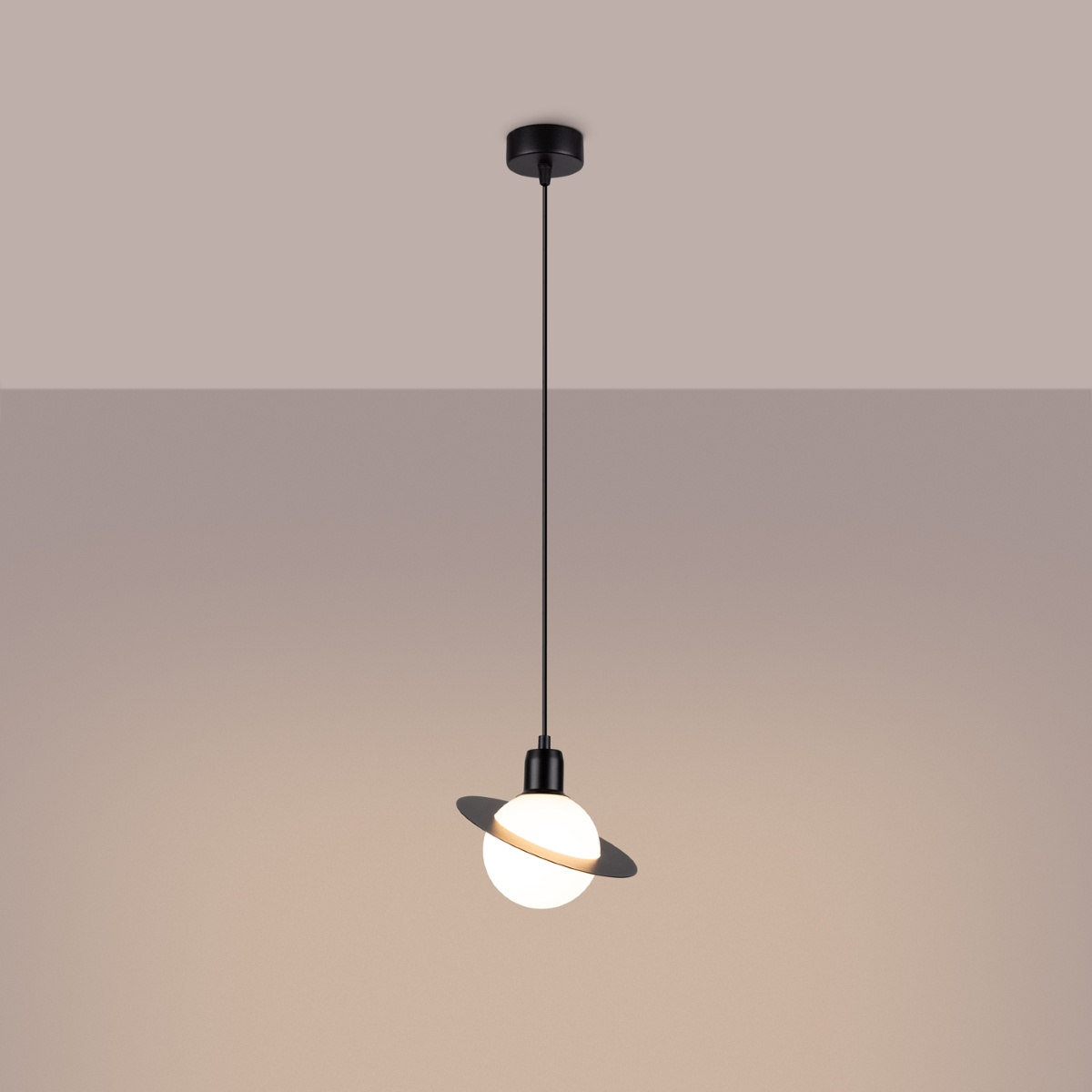 Lampe suspendue HYPERION 1 noir