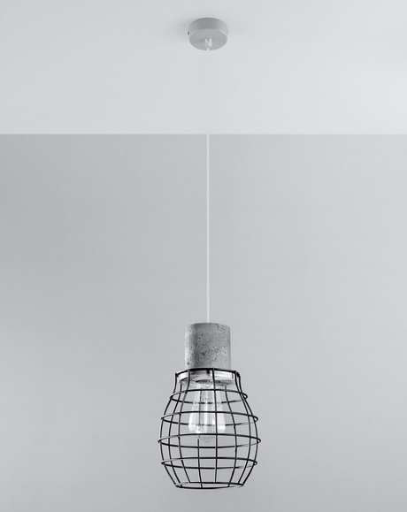 LUGO lampe suspendue + 1x ampoule LED E27 4000K Cold 7,5W 650lm