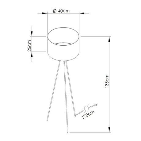 Lampadaire NEVIA en marbre