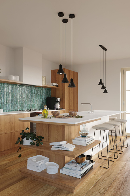 TALEJA 1 lampe suspendue noire [E27 + 1x ampoule LED E27 3000K Warm 7,5W 620lm