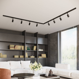 Plafonnier, 4 spots, système de rail triphasé, RING