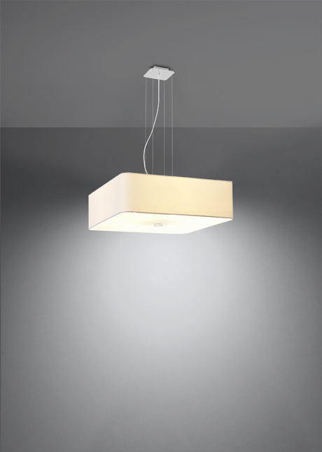 Lustre LOKKO 55 blanc + 5x ampoule LED E27 4000K Froid 7.5W 650lm
