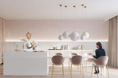 Lampe suspendue UGO 40 Gold + 1x ampoule LED E27 3000K Warm 7,5W 620lm