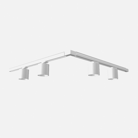 Plafonnier, 4 spots, système de rail triphasé, ORBIS