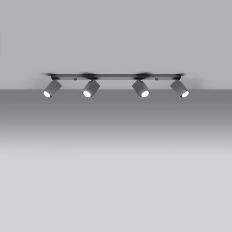 Plafonnier MERIDA 4L gris