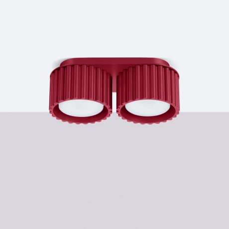 Plafonnier AURA 2 bordeaux Gx53