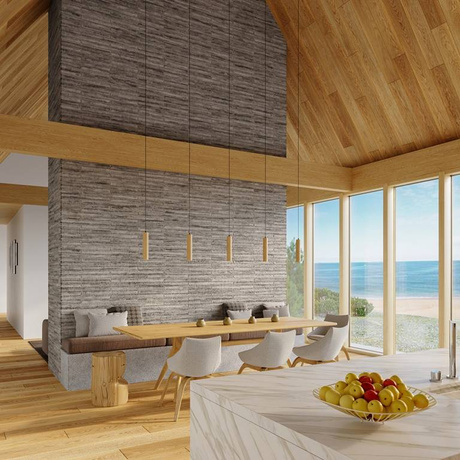 LINO 1 lampe suspendue en bois naturel + 1x ampoule LED GU-10 4000K froide 7W 630lm