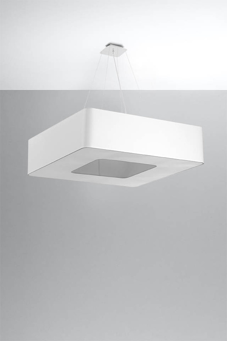 URANO 80 lustre blanc + 8x ampoule LED E27 3000K Warm 7.5W 620lm