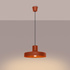 Lampe suspendue BILO rouge ocre