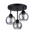 Lustre ALINO 3 noir + 3x ampoule LED E27 4000K Froid 7,5W 690lm