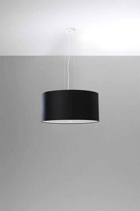 Lustre OTTO 50 noir + 5x ampoule LED E27 3000K Warm 7.5W 620lm
